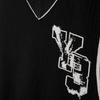 Y-3 WF23 Letter V-Neck Knitted Vest Unisex Vests Black IL4619