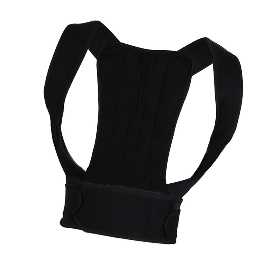 Women's Men's Support Posture Correction Straight Hold For - Black, M