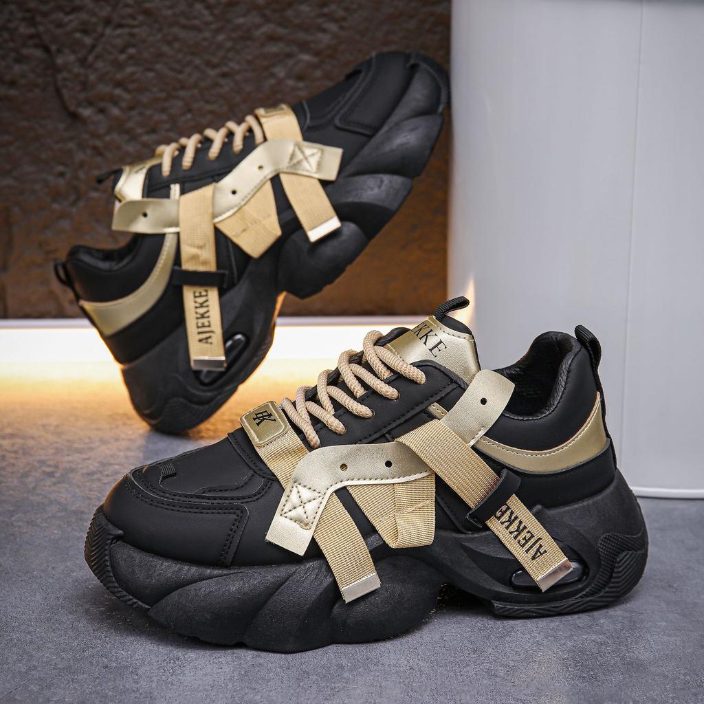 Fashion 2025 New Classic Men's Sneakers Fashion Versatile Shopping Casual Shoes Youth Thick soled Height Increasing Sports Running Shoes