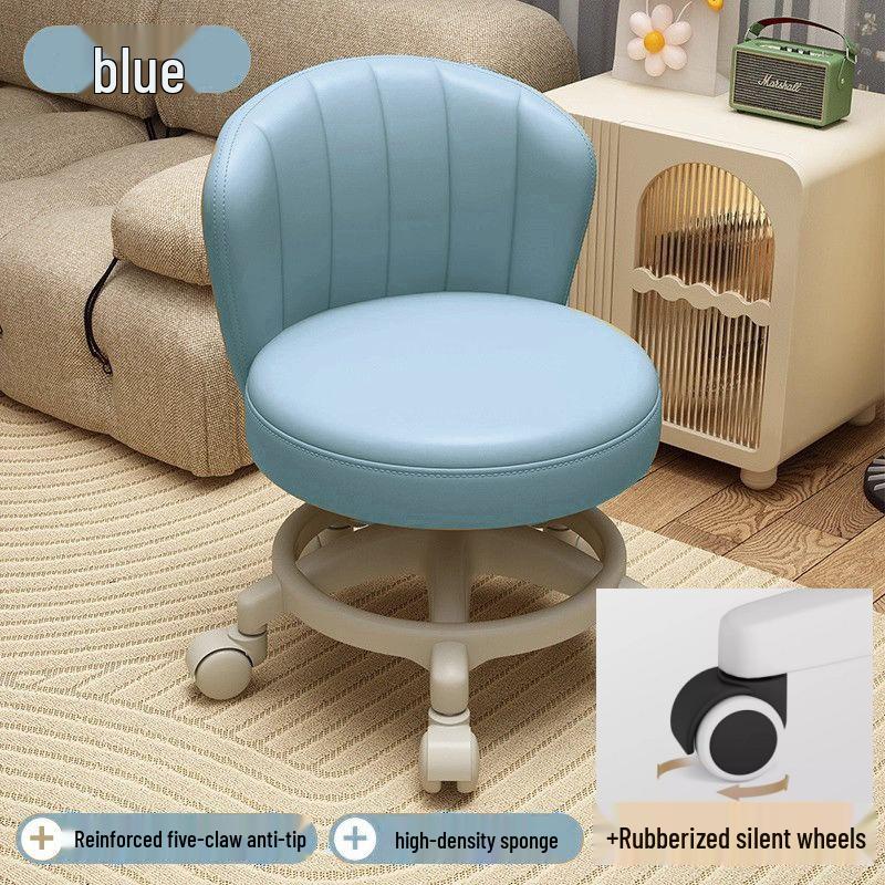 Adjustable Rolling Stool for Kids: Walk Learning, Shoe Changing, Grout Cleaning, Silent Mopping, with Wheels