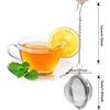 1/2pc Tea Infuser Extra Fine Mesh Tea Strainers For Loose Tea Stainless Steel Tea Strainer With Extended Chain Hook Spice Kitchen