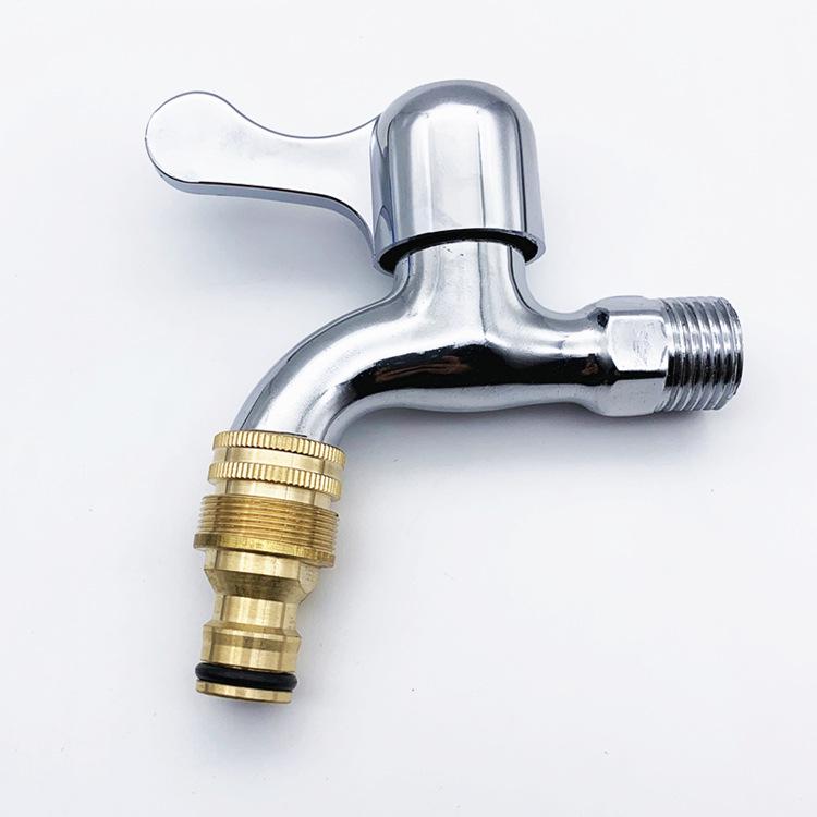 Basin Faucet Adapter: 4-Point Conversion Nipple, F22 To M24, Internal/External Fine Tooth Pattern Connector
