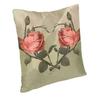 Rose Flower Valentine's Day Pillowcase Double-sided Printing Polyester Cushion Cover Gift Throw Pillow Case Cover Seat Square