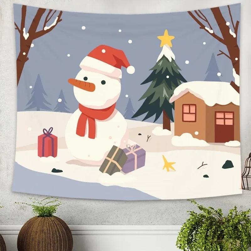 Christmas Tree Simple Pattern Tapestry Living Room Sofa Home Decor Christmas Gift