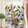 Colgante Plano Pájaro Árbol Adorno Colgante Adorno Colgante Acrílico Colgante Ventana Decoración Ventana
