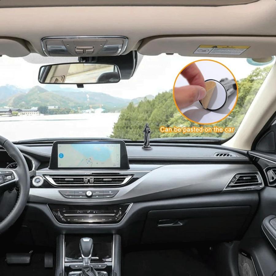 KOMI Palubní deska Ježíš pro Autopříslušenství Socha Svatého Srdce Ježíšova Křesťanské a Katolické Figurky Náboženské Dárky Dárky Dům Z