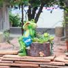 Whimsical Frog Design Planter for Succulents Pot, Decorative Frogs Statues Garden Pots Home Patio Desktop Decoration