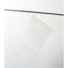 Yamazaki Tower Silicone Folding Draining Tray, White, Approx. W40.5 X D25 X H1.3cm, 3-Way Draining Mat, Drains Water Directly Into the Sink, Trivet, M