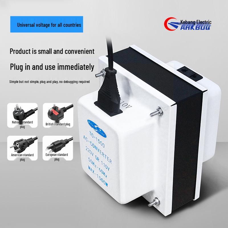 Bidirectional 220V to 110V Household Voltage Converter Transformer for Japan and America