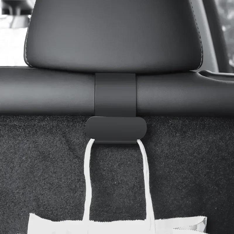 2pcs Car Trunk Hooks for Tesla Model 3 Y Back Seats Hook Trunk Organizers Trunk Storage Hanger Hook Auto Interior Accessories
