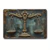 Metall Aluminium Schild Poster Haustor Badezimmer Wandplakette Dekoration Retro Shabby Schild Geprägter Stil Handwerk Blech Malerei
