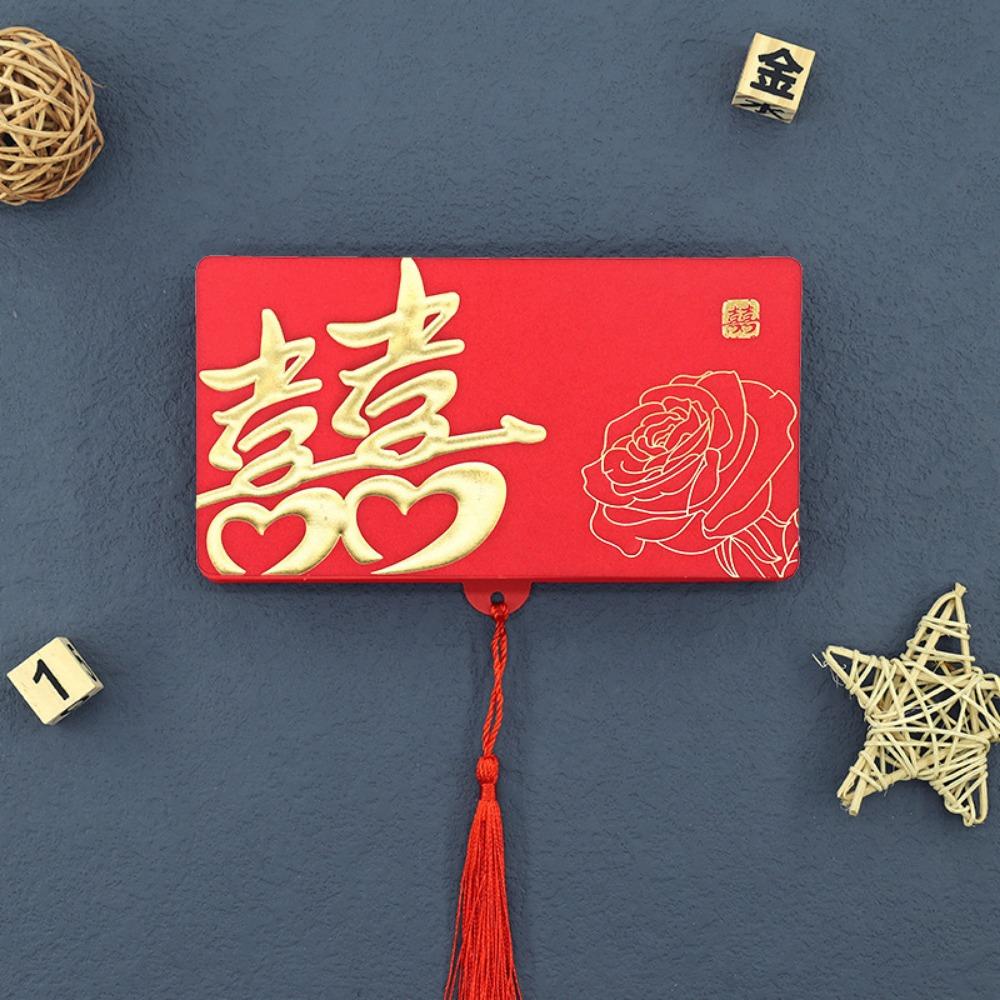 10 Card Positions Lucky Red Packet Chinese Style Red Envelopes Folding Red Envelope  Birthday