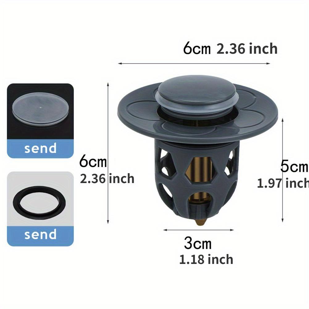 Washbasin Pop-Up Bounce Core Basin Drain Filter Hair Sink Strainer Bathtub Stopper Bathroom Tool
