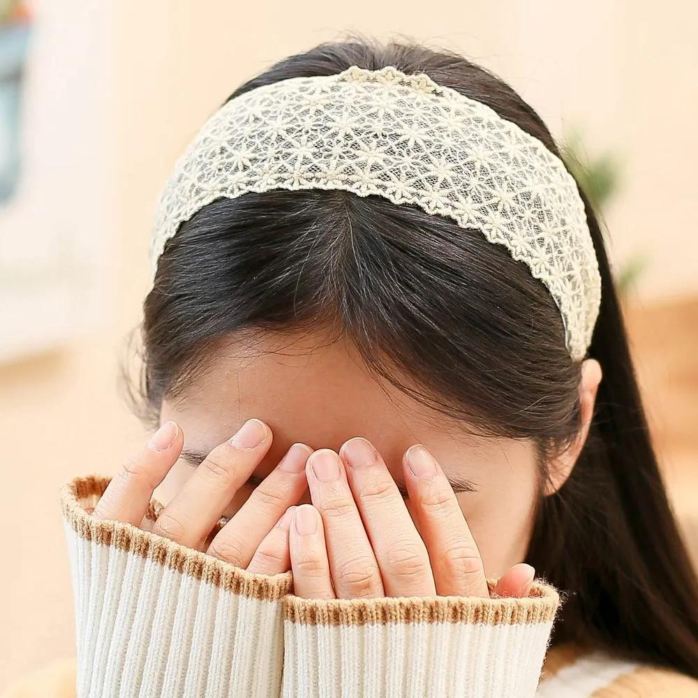 Daily Headband Designer Headband Angel Shushu Oriental Lace Hairband Ivory Ju Vidastory