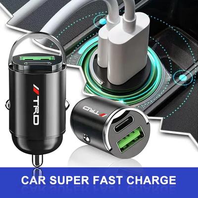 Mikro Auto Schnelllader Fahrzeug Zigarettenanzünder Konverterstecker Autozubehör Für TRD Toyota C-hr Prado rav4 Yaris hilux prius