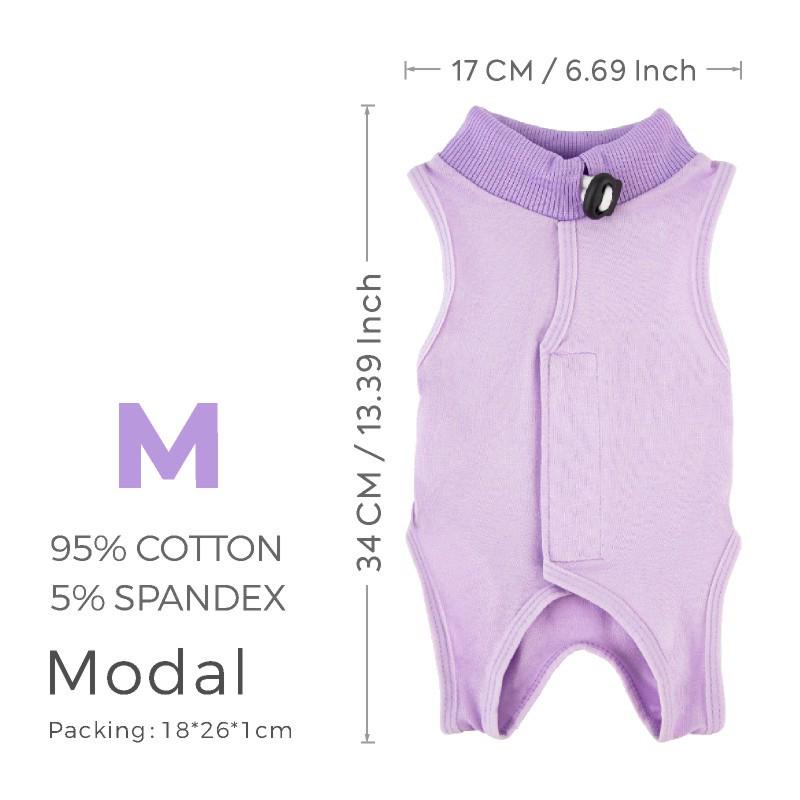 Prodyšný Elastický Rekonvalescenční Obleček pro Kočky - Lehký, Proti Olizování, Pooperační a Odstavový Pomocník pro Kočky