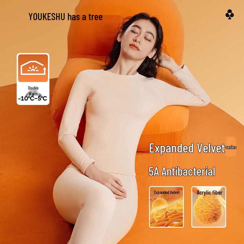 

Женский утолщенный комплект термобелья из немецкого бархата 2XL (140-160 jin)