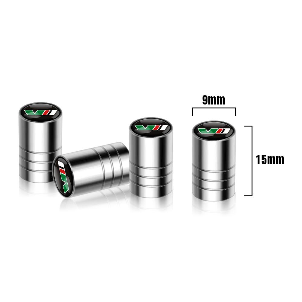 AAAJB1 4pcs Car Badges Wheel Tire Valve Stem Caps Covers Auto Accessories For Skoda Yeti Fabia Octavia 3 2 A5 Kodiaq Karoq Rapid Superb