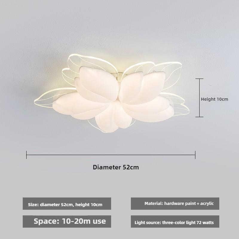 Living Room Lamp Modern Simple Atmosphere Master Bedroom Lamp Cream Wind Petal Room Ceiling Lamp