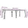 VidaXL Gazebo with Cream Mesh Walls 6x3 M Steel, Garden Gazebo, Patio Gazebo, Garden Pavilion, Gazebo 4003914