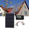 30W Solar Panel Kit with 220W Inverter and MPPT QC3.0 Controller, Portable Solar   for RV Camping Boat Car 12V Battery