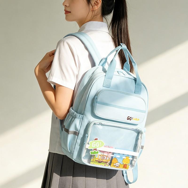 Schoolbag Manufacturer School Bag Female High School College Backpack Seasonal Junior High School Student Large Capacity Backpack Japanese School Bag