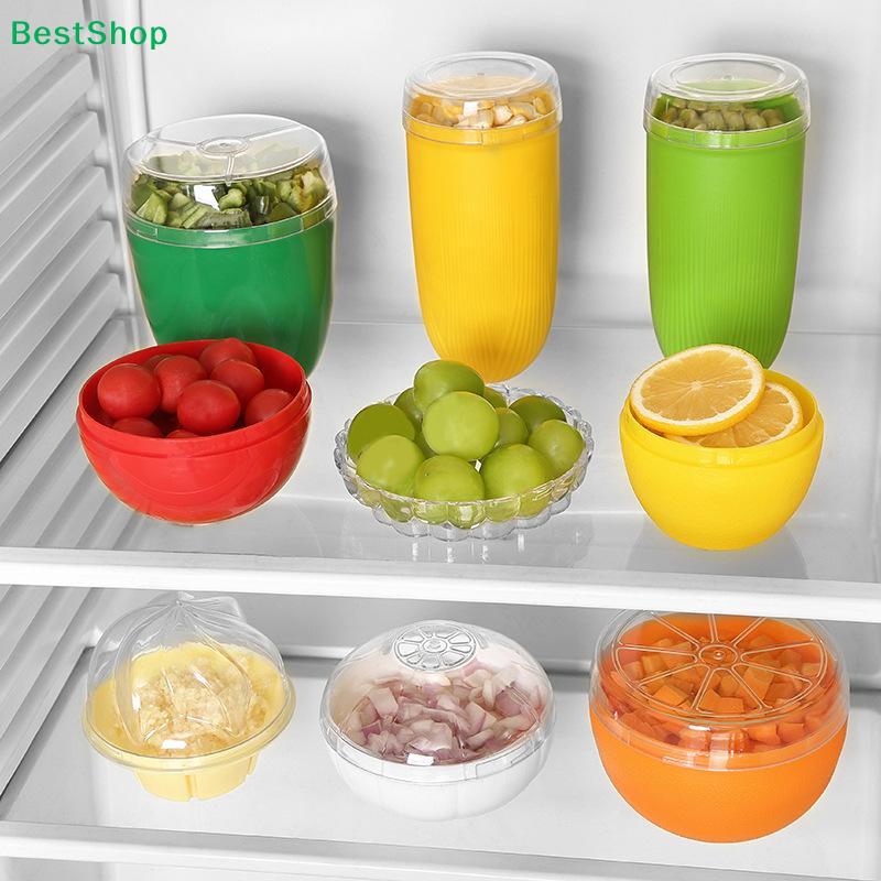 Kitchen Refrigerator Vegetable Fruits Crisper Containers Onion Avocado Tomatoes Lemon Fresh Storage Box