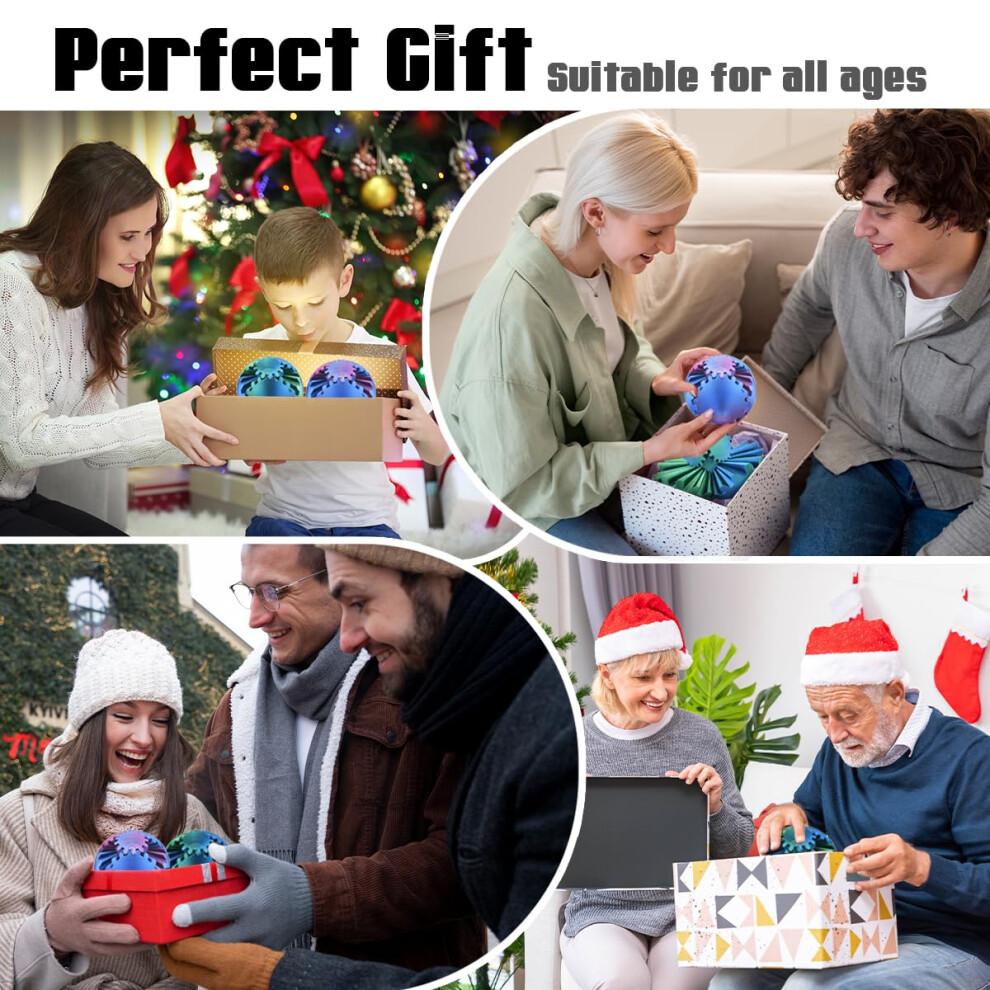 Impossible Gearsphere Age 3+, 3D Printed Gear Sphere - The Steampunk Whirling Wonder Fidget Gear Ball, Gearsphere Cube Fidget Toy for Office and