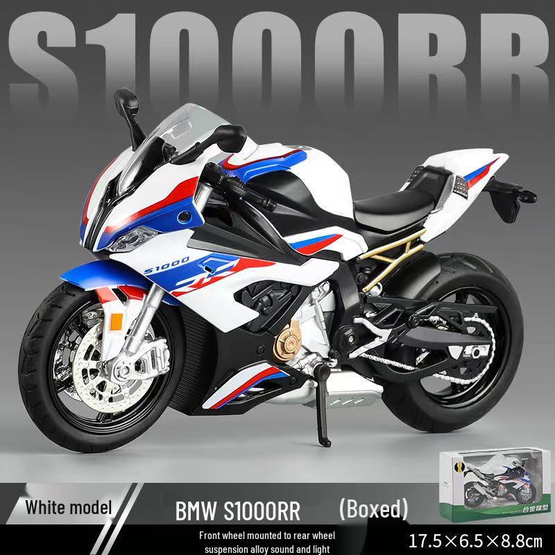 

BMW S1000RR Масштабная модель игрушечного мотоцикла 1/12, украшение для детей