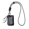 2025 first-layer cowhide neck change bag, small storage change card bag with key ring, soft leather mini change bag.