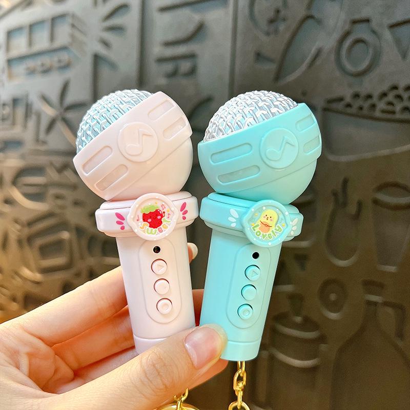Creative Multifunctional Keychain Microphone - Cute Bag Accessory & Student Toy Pendant Gift