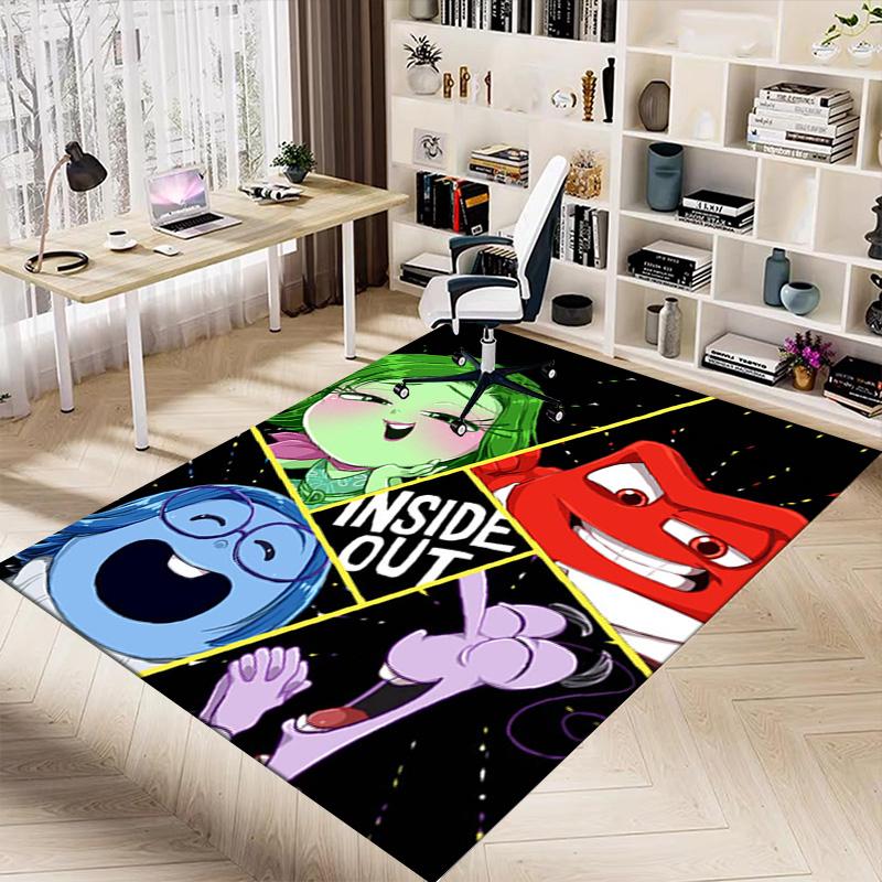 Inside Out Emotions Adventure Carpet For Playroom Bedroom Living Room Sofa Home Decorkids Game Area Rug Nonslip Floor Mat