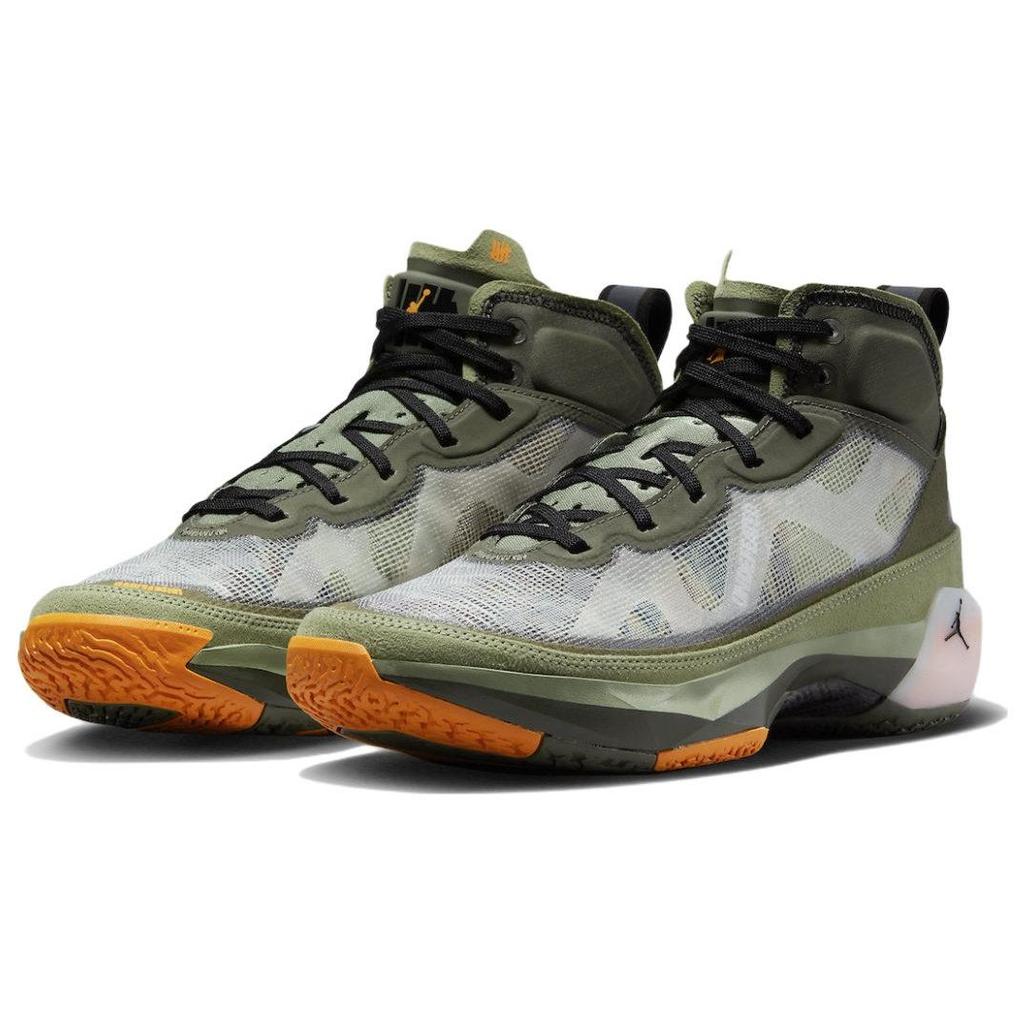 Undefeated x Air Jordan 37 SP מעיל טיסה נעלי סניקרס יוניסקס ירוק ירוק-נפט שחור DV6255-300