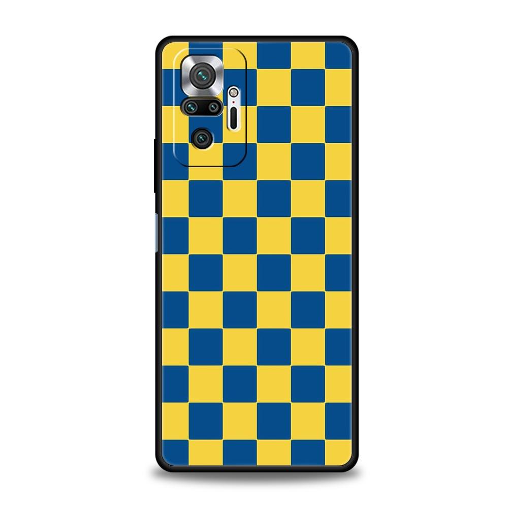 Phone Case For Xiaomi Redmi Note 14 13 12 5G 11 10 Pro Plus 4G 9S 9 14C 13C 12C 10C 9C 9A Cover Retro Classic Chess Board Grid