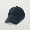 Vintage Casual Voluminous Embroidered Ball Cap Navy