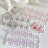 1/5/10Grid Non-Magnetic Nail Display Stand Clear Acrylic Nail Practice Holder Nail Fingernail DIY Manicure Stand Tools