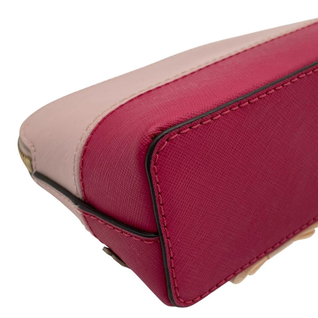 Used Michael Kors Pouch / Cosmetic Pouch Flower Applique Dome PouchPouch pink PVC/leather Women
