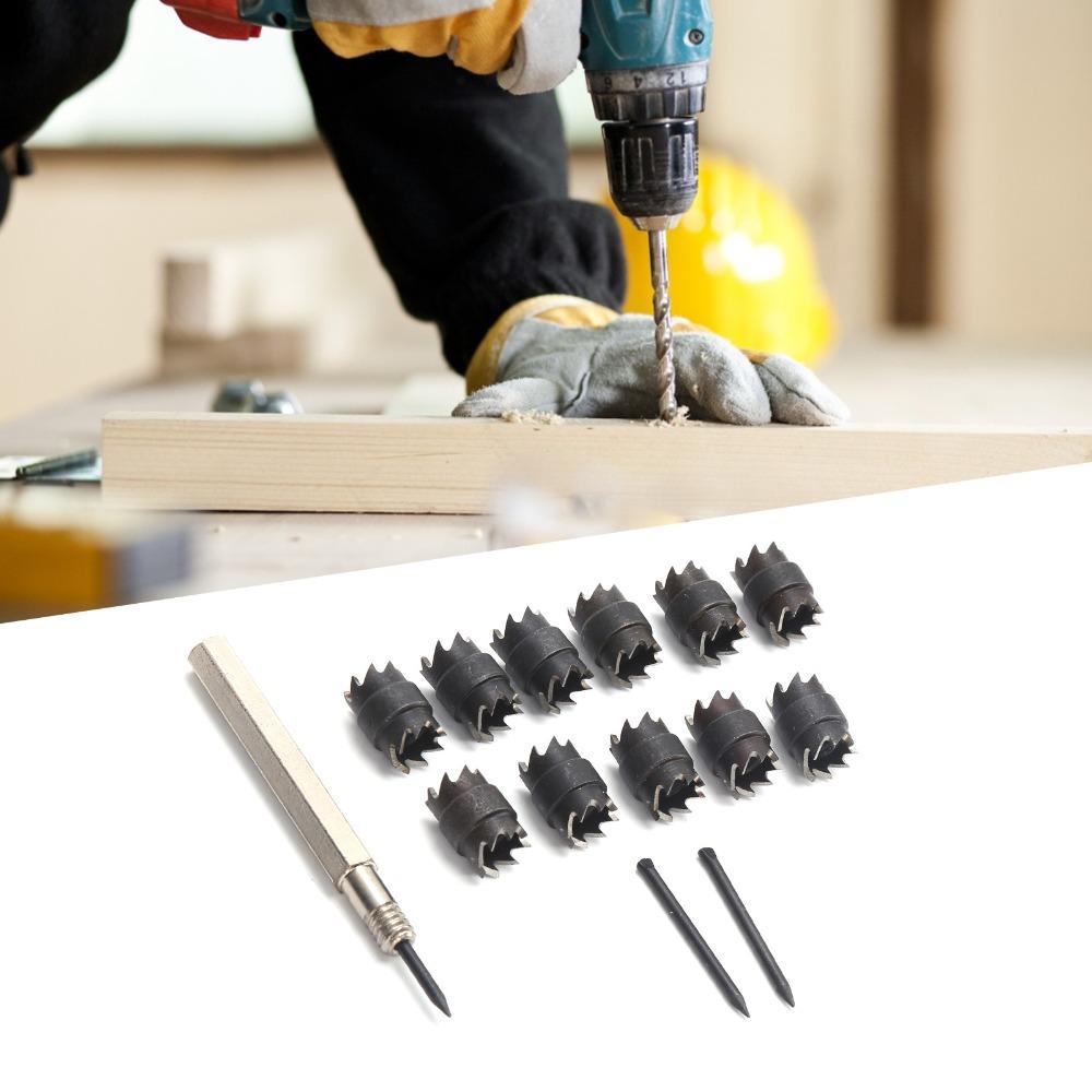 13pcs Double Sided Spot Weld Cutter Set 3/8 Inch Diameter Sheet Metal Hole Cutter For Sheet Metal