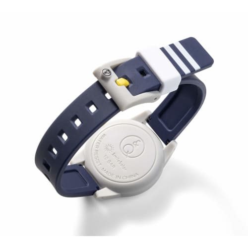 Citizen Q&Q Smile Solar Watch, Link Coordinate, Disney Collection, Size S, 10 ATM Water Resistant, Urethane Strap, Mickey Mouse, RP29-800, Blue