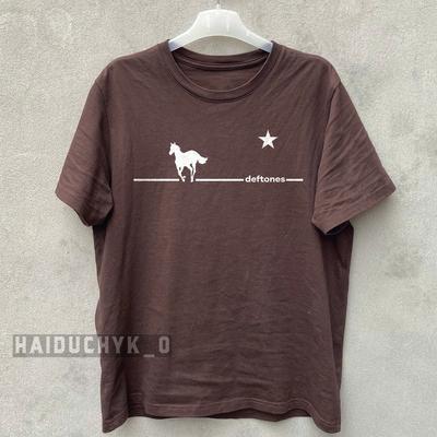 Deftones White Pony Tour Retro Unisex Rostbraunes T-Shirt Größe S-5XL Unisex T-Shirt