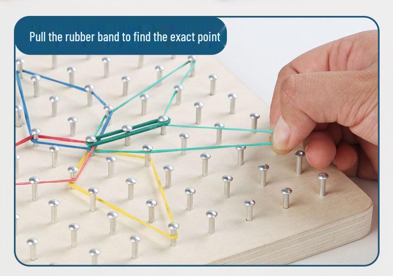 Holz-Lochbrettspiel für Kinder: Hilfsmittel zur Formerkennung für frühe Mathematik und Geometrie