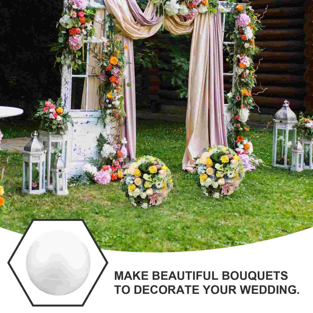 20Cm Hollow Craft Foam Balls Decoration Sphere Blank Round For Wedding Party School Projects Circle Handmade Supplies Foam Ball