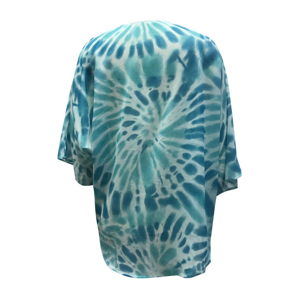 Women's Fashion Chiffon Printed Cardigan Loose Plus Size Beach Cover-Ups