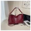 Retro Bag Women's Large-capacity New Autumn and Winter Versatile Niche Shoulder Underarm Bag Woven Commuter Bag