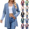 Women's Fashionable Casual Solid Color Long Sleeved Loose Cardigan Jacket