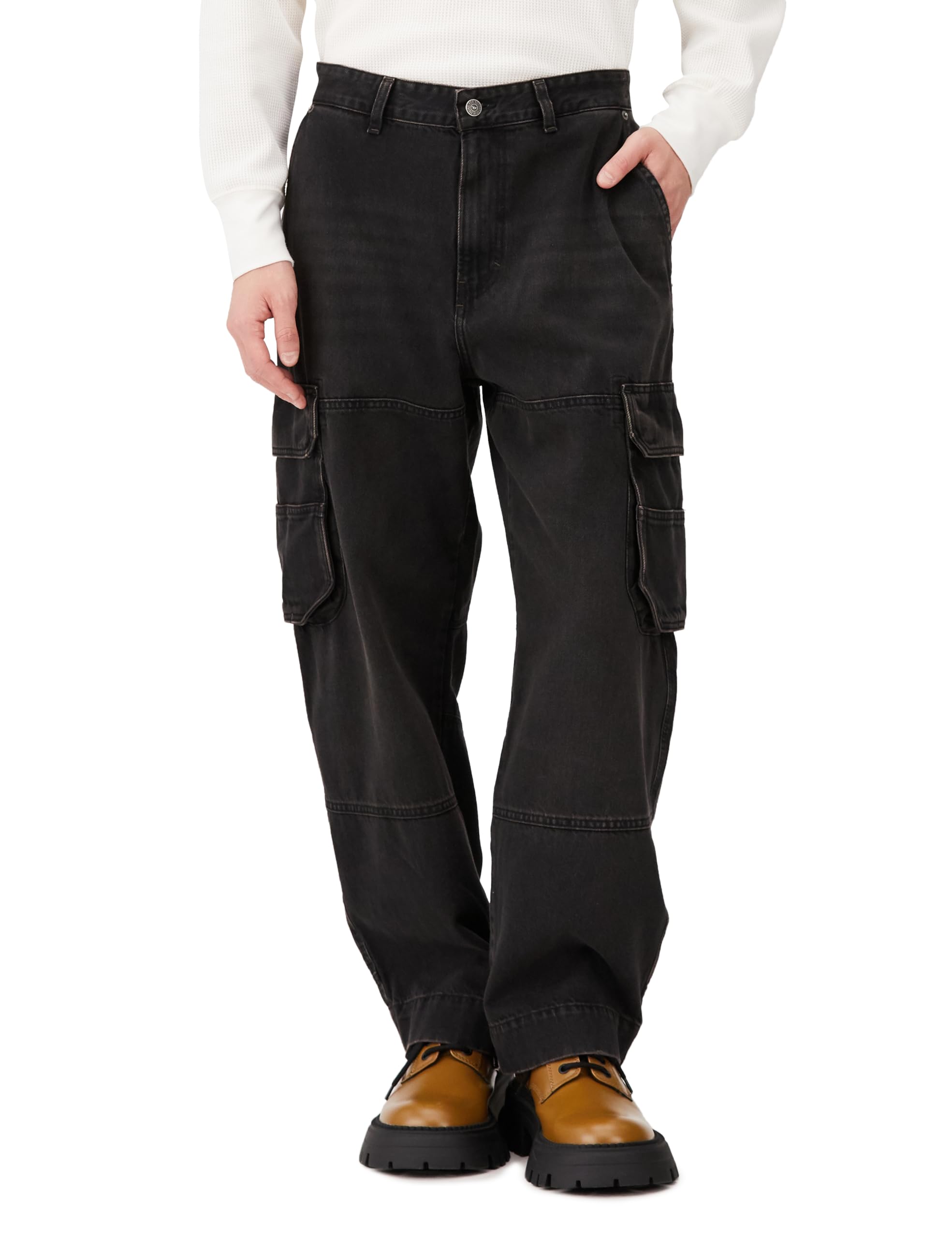 

Denim Loose Straight A133380KIAG 32inch Black 02 [Diesel] Men s D-FISH-CARGO чорний