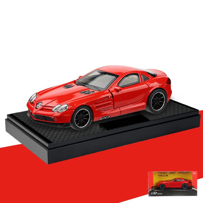 1/32 Mercedes Benz SLR Supercar Metal Aliaj Turnat Sub Presiune Model Mașină Miniatură Colecție Hobby Cadouri