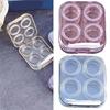 Convenient Contact Lenses Storage Box With Tweezers And Suction Wearing Tool Great For Travel And Office Student Use