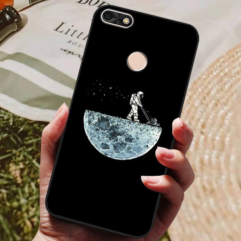 Per Huawei P Smart 5.65 pollici Custodia in TPU Morbido Silicone Lupo Carino Cover Posteriore Custodia per Telefono Per Huawei P Smart 2018 FIG-LX1 Custodia PSmart