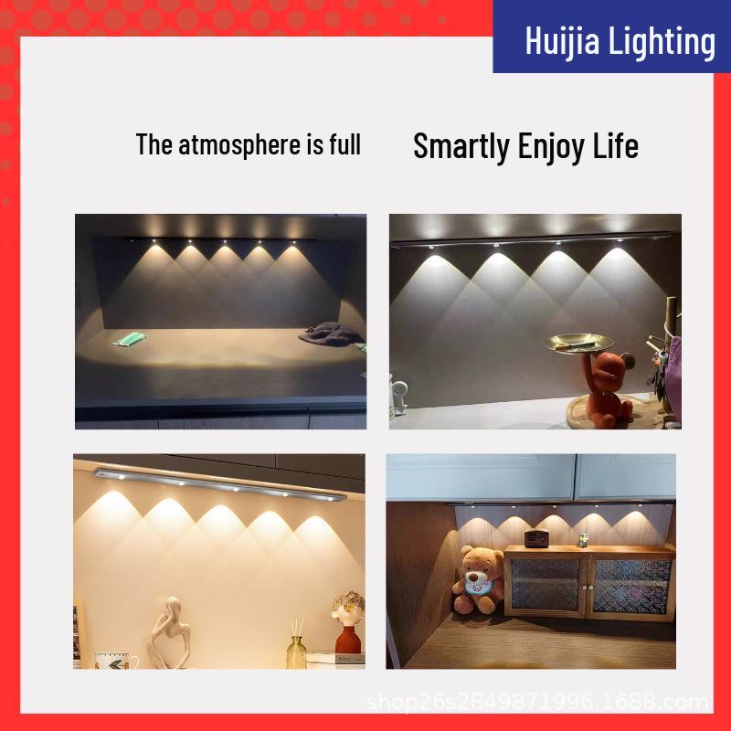 Hill Induction Cat's Eye Night Light - Ultra-Thin Intelligent LED Strip for Wardrobes